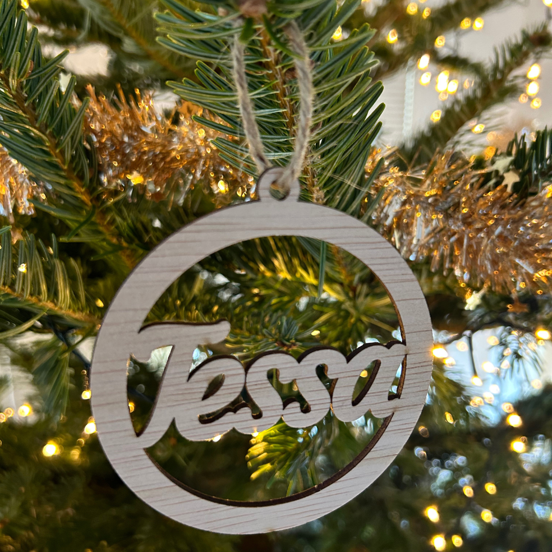 Kerstbal met Naam - Gepersonaliseerd