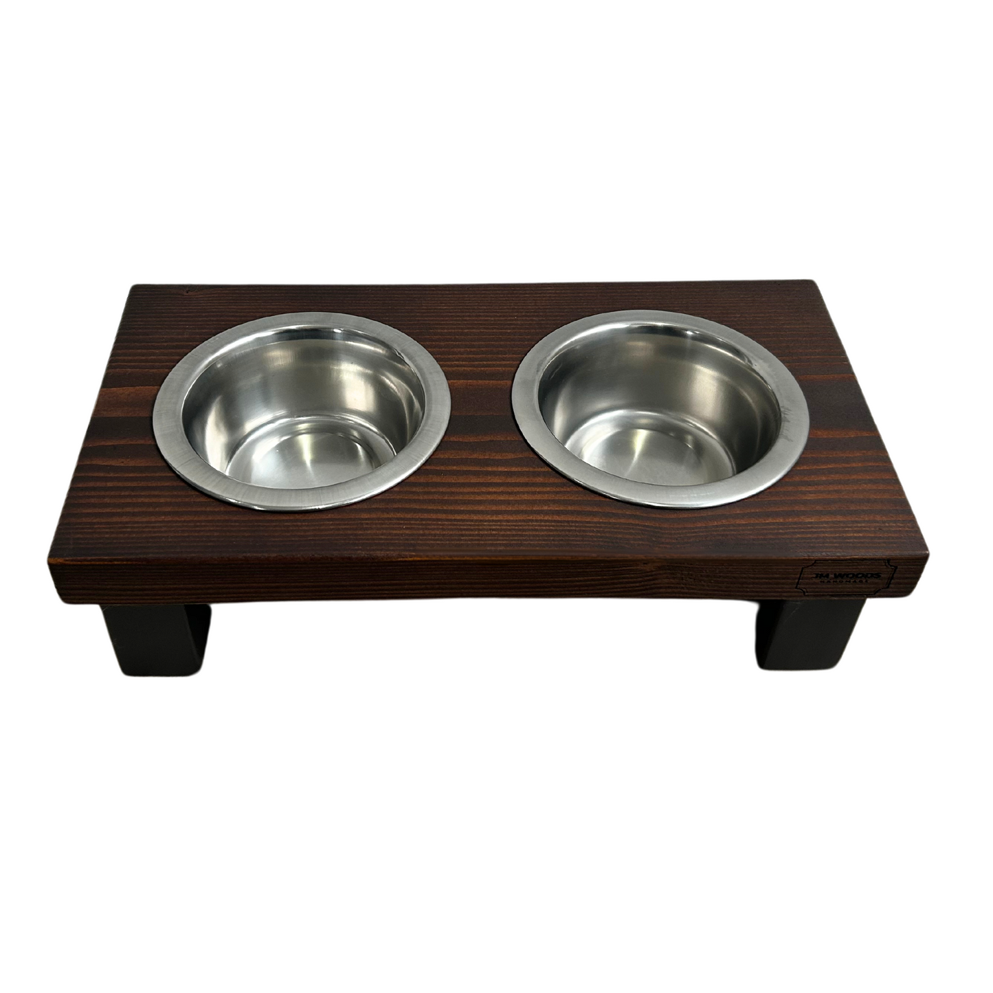 Voerbak tafel kleine hond of kat - Wenge 10 cm
