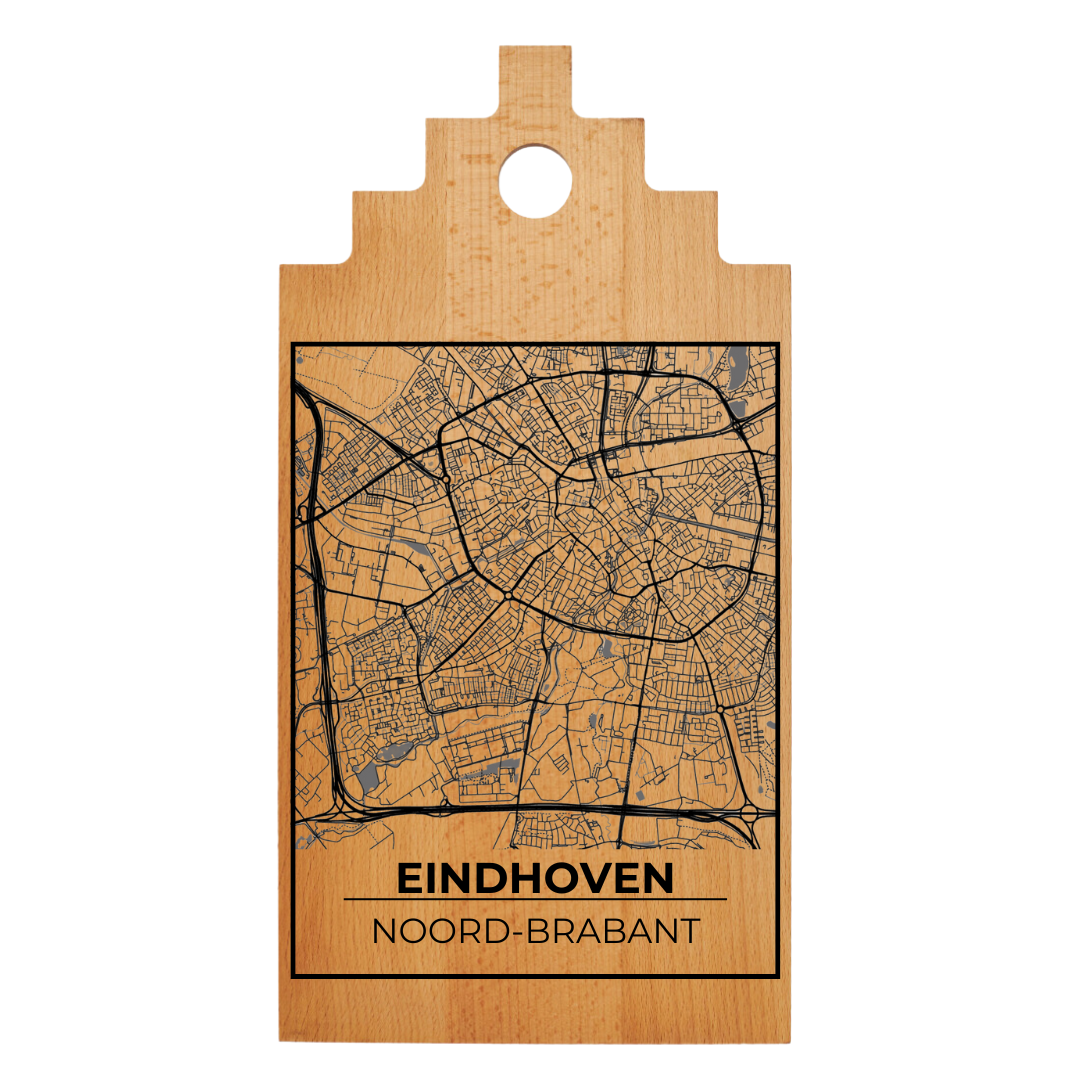 Borrelplank met Plattegrond 39x20 cm | Eindhoven