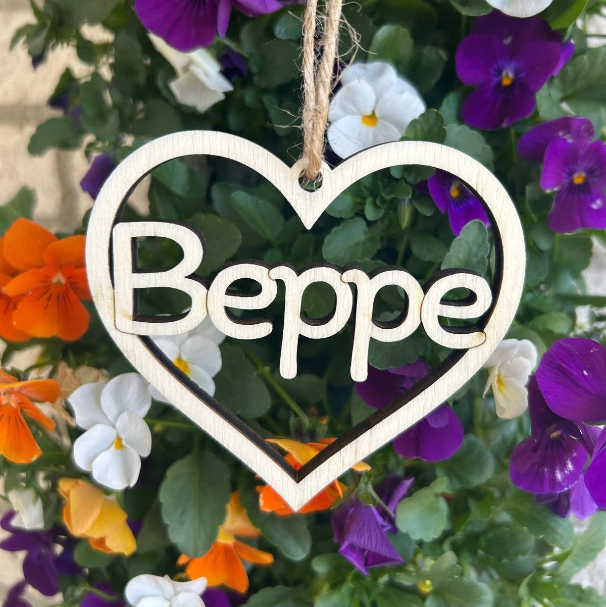 Houten Hart | Mama, Oma, Mem, Beppe