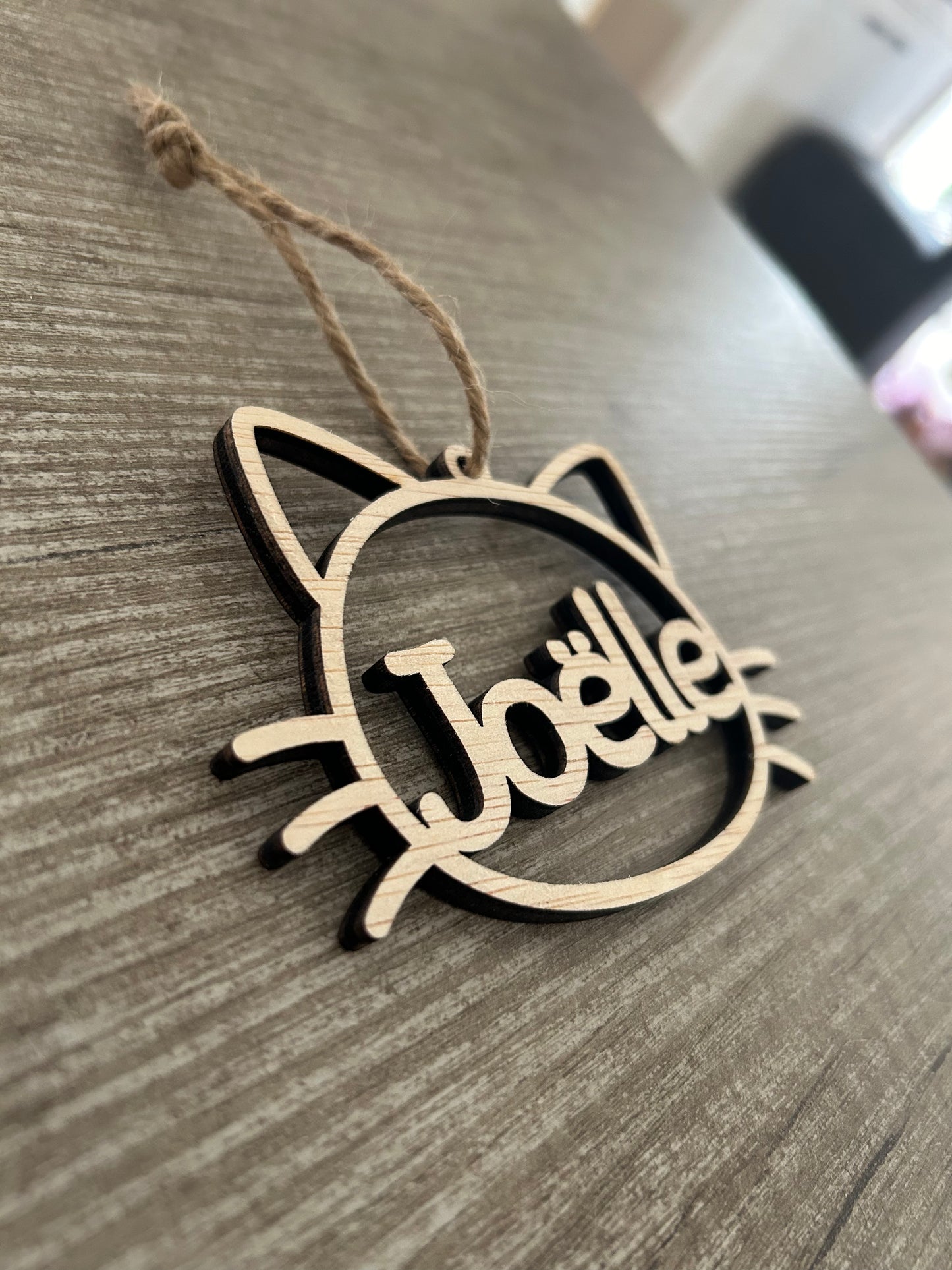 Katten Ornament met naam
