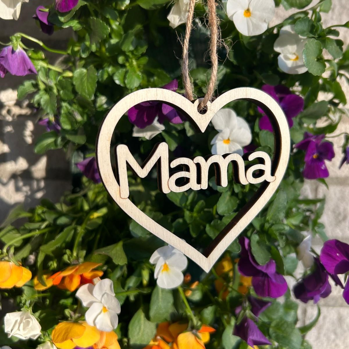 Houten Hart | Mama, Oma, Mem, Beppe