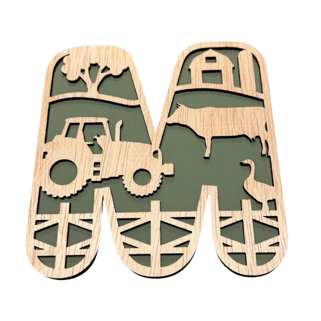 Houten Naamletters Boerderij | Gepersonaliseerd