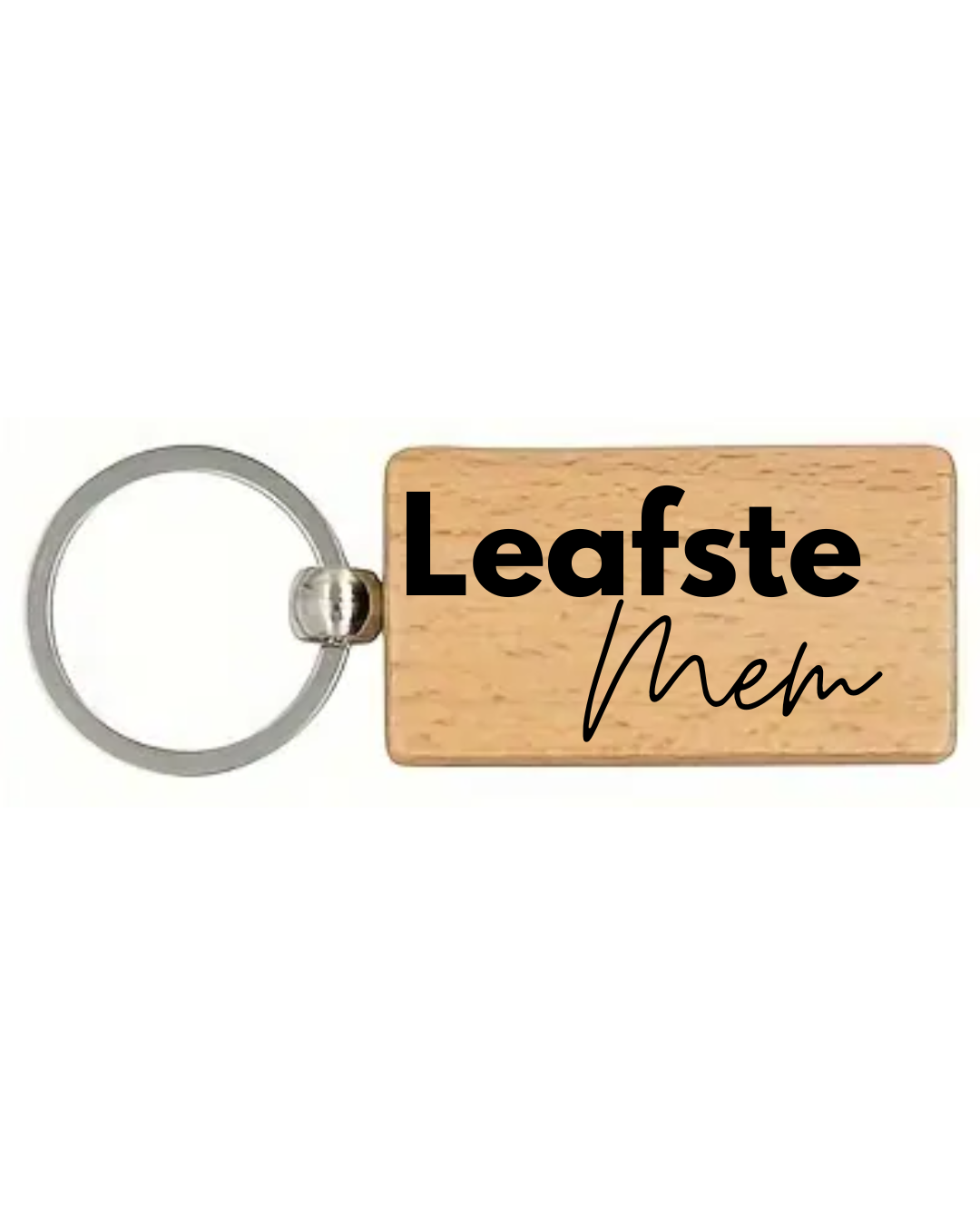 Houten Sleutelhanger voor Mama, Oma, Mem of Beppe