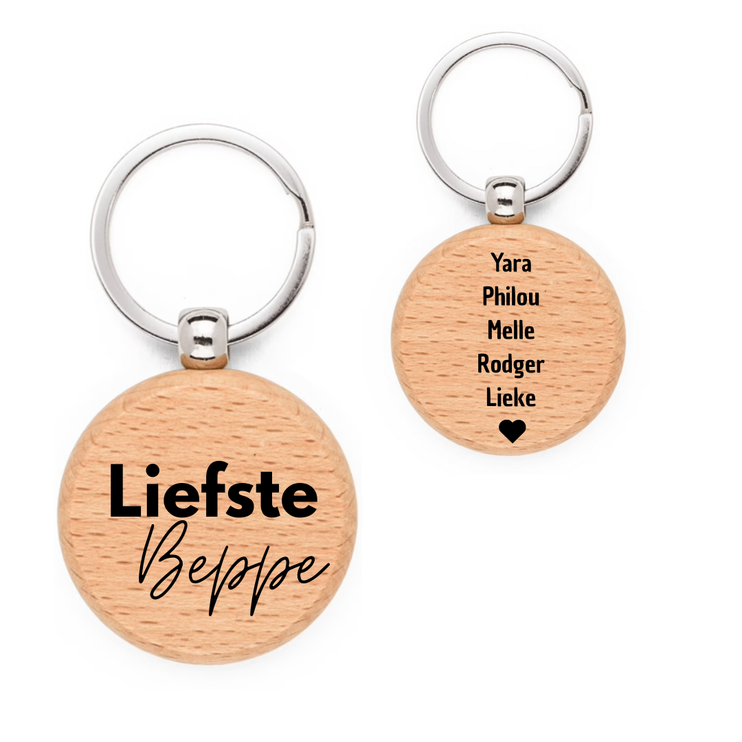 Gepersonaliseerde Moederdag Sleutelhanger | Met Namen