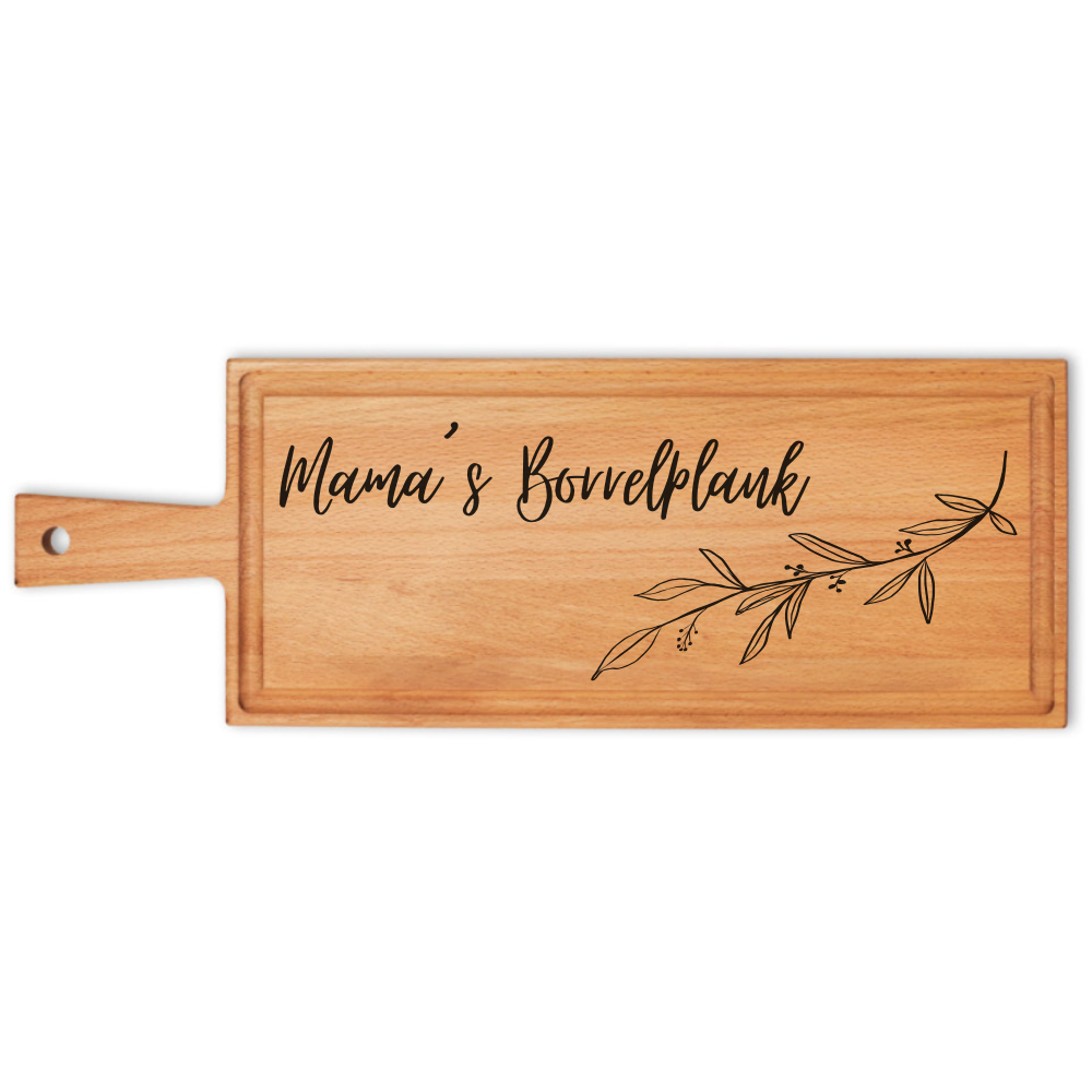 Borrelplank Mama, Oma of Beppe 49 x 17 cm