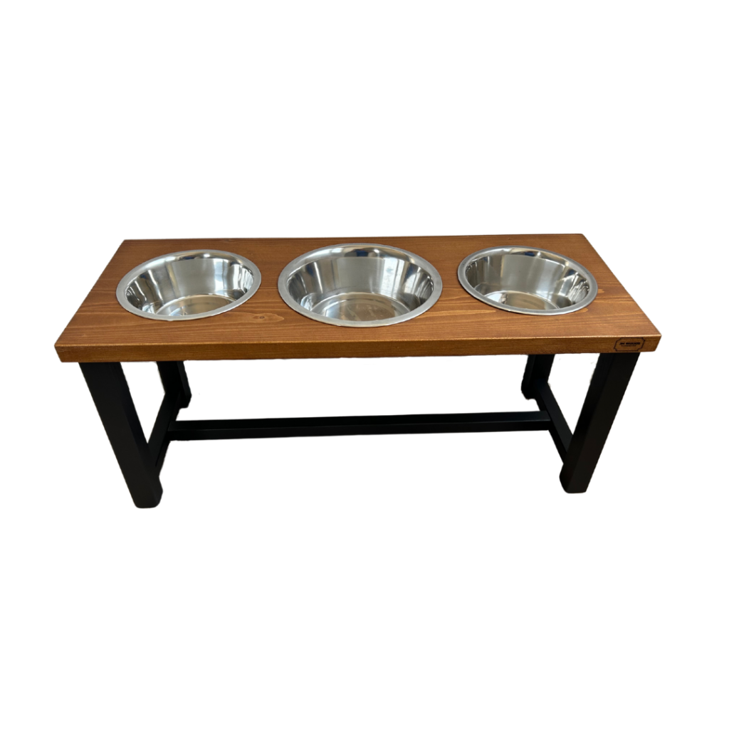 Voerbaktafel voor Grote Hond | 3 Voerbakken | 20 tot 40 cm Hoog