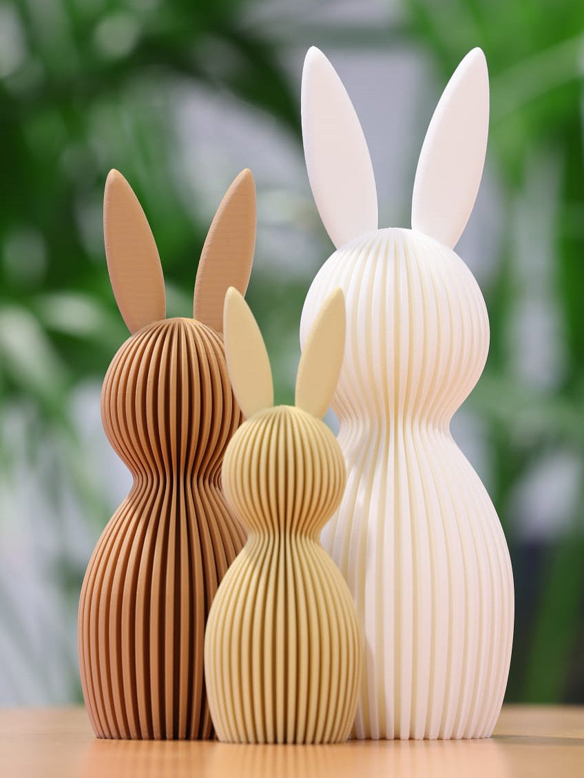 Decoratieve Paashazen Set van 3 | Moderne Paasdecoratie
