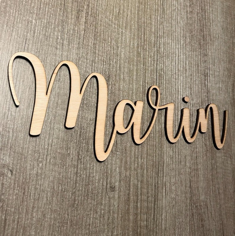 Houten Naam 20 tot 50 cm