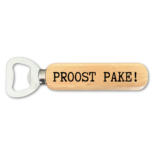 Bieropener Proost Pake – Cadeau – gepersonaliseerd met gravure