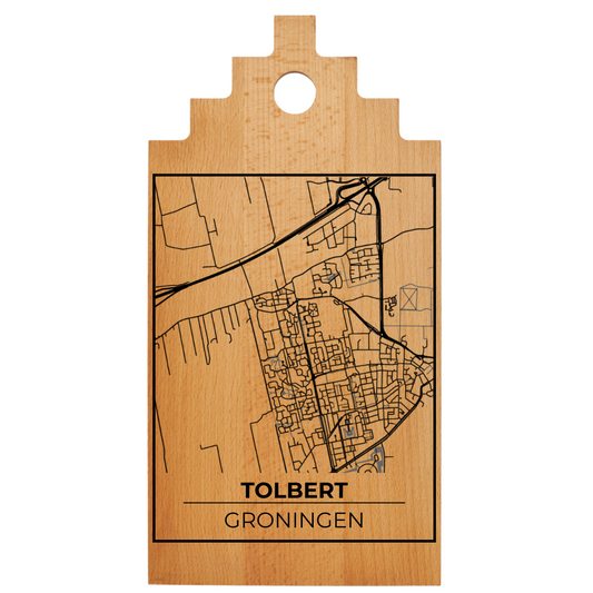 Borrelplank met Plattegrond  39x20 cm | Tolbert