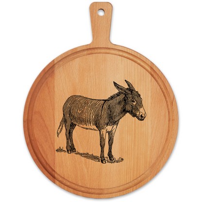 Borrelplank Rond 30 cm met Luxe Sapgleuf | Boerderij