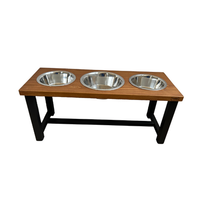 Voerbak tafel grote hond - 20/40 cm - 3 voerbakken