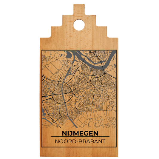 Borrelplank met Plattegrond  39x20 cm | Nijmegen