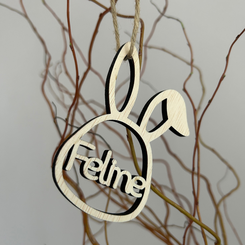 Houten Paashanger met Naam