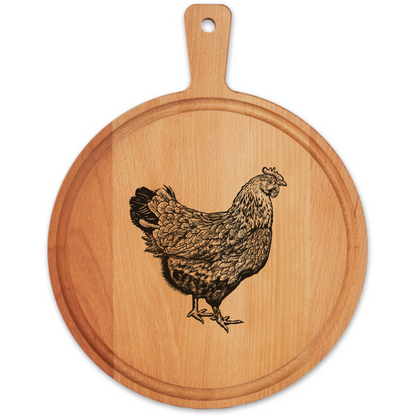 Borrelplank Rond 30 cm met Luxe Sapgleuf | Boerderij