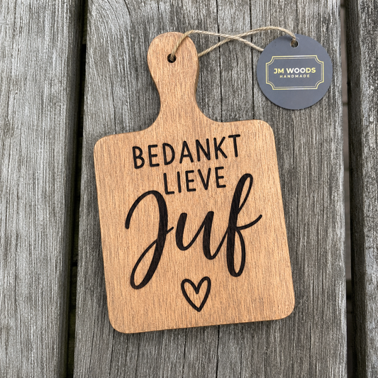 Bedankt Lieve Juf | Onderzetter