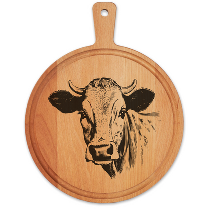 Borrelplank Rond 30 cm met Luxe Sapgleuf | Boerderij