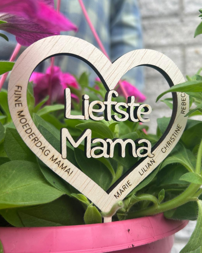 Houten Hart Gepersonaliseerd – Perfect voor Moederdag!