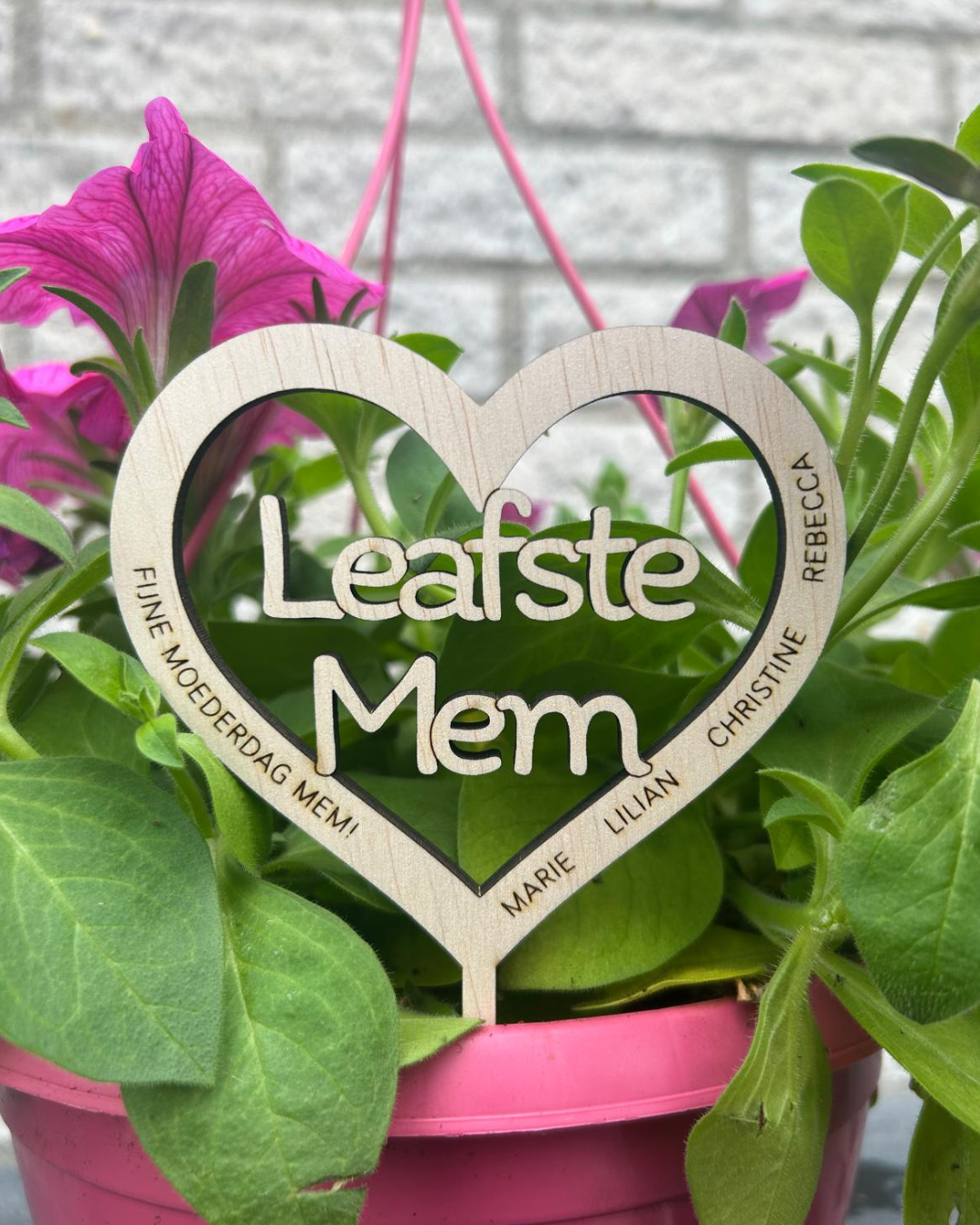 Houten Hart Gepersonaliseerd – Perfect voor Moederdag!