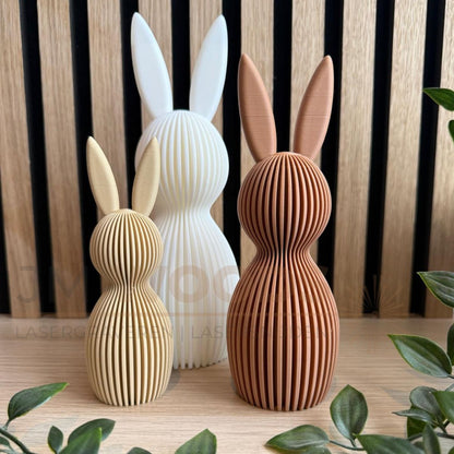 Decoratieve Design Paashaas - SET van 3