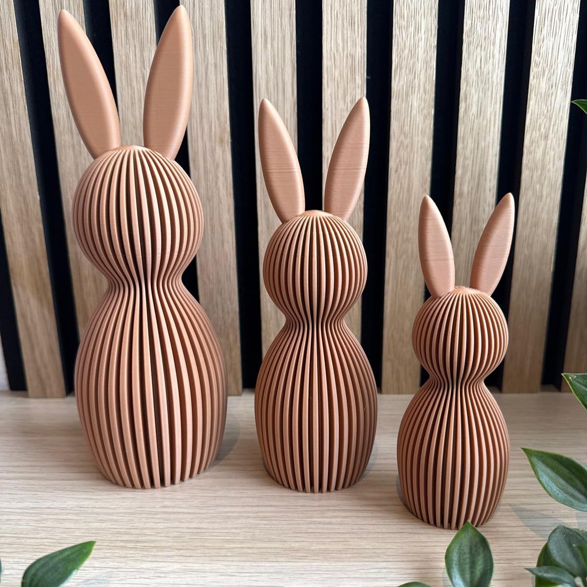 Decoratieve Design Paashaas - SET van 3