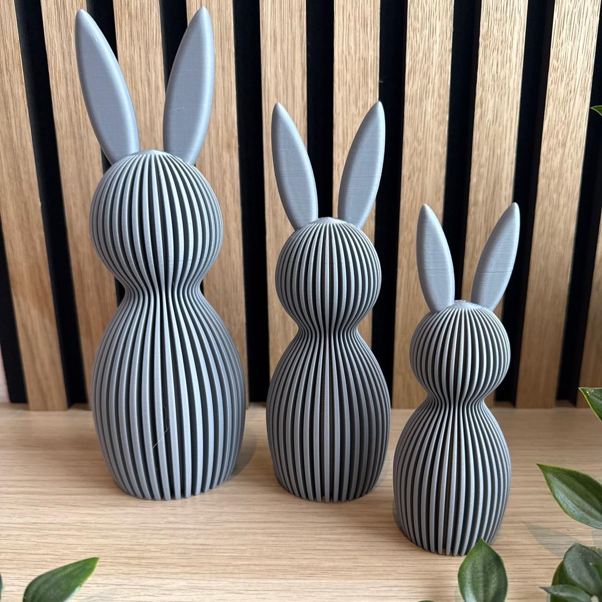 Decoratieve Design Paashaas - SET van 3