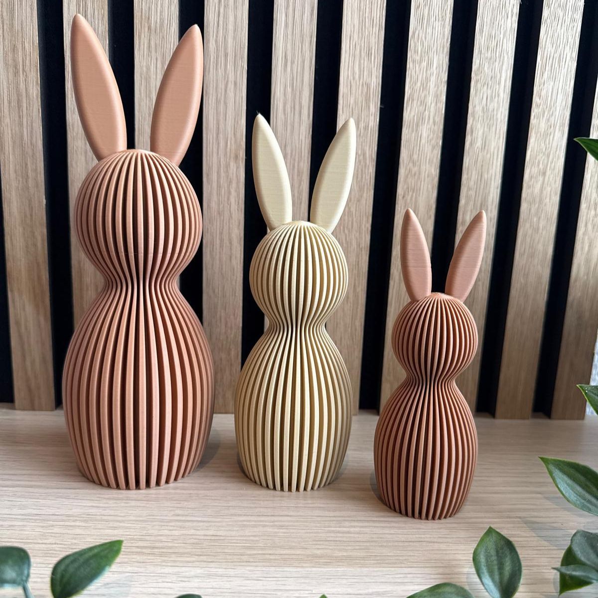 Decoratieve Design Paashaas - SET van 3