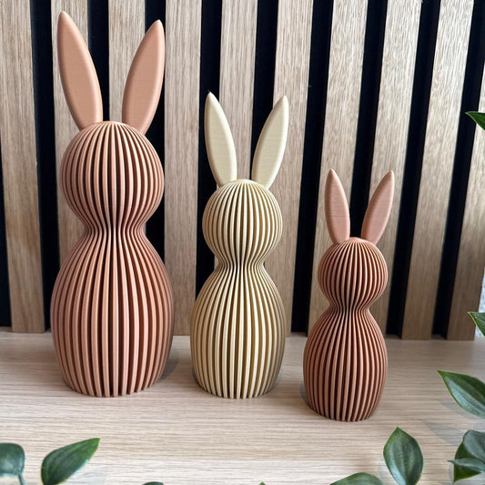 Decoratieve Design Paashaas - SET van 3