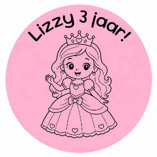 10 Gepersonaliseerde Stickers | Prinses