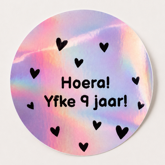 10 Gepersonaliseerde Stickers | Hartjes