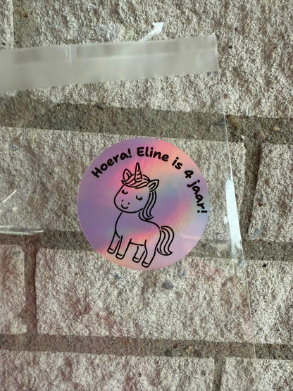 10 Gepersonaliseerde Stickers | Unicorn