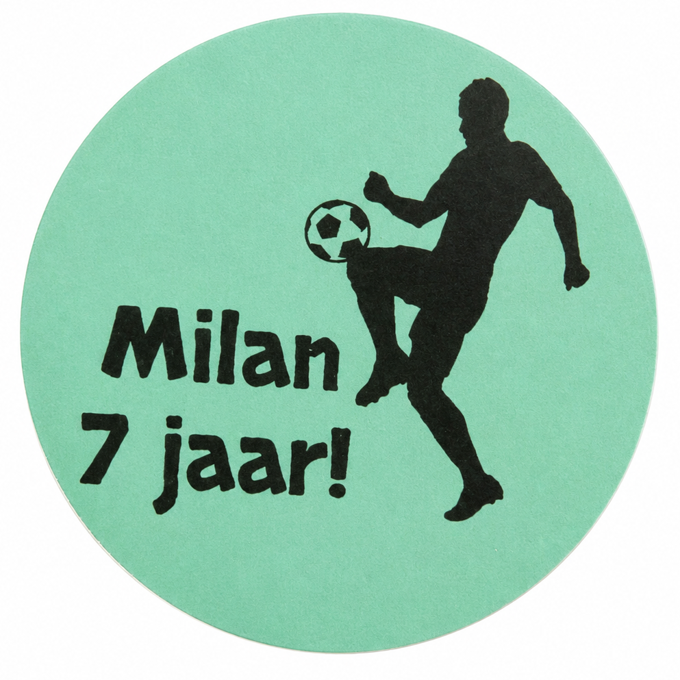 10 Gepersonaliseerde Stickers | Voetbal