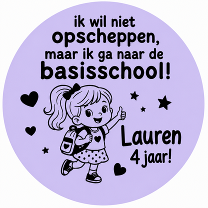 10 Gepersonaliseerde Stickers | 4 jaar Meisje