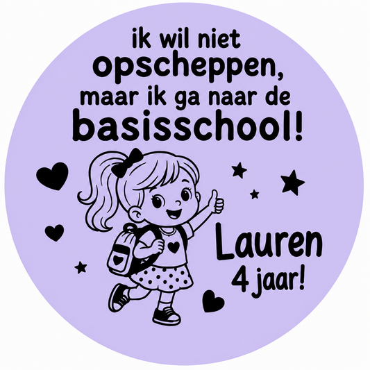 10 Gepersonaliseerde Stickers | 4 jaar Meisje